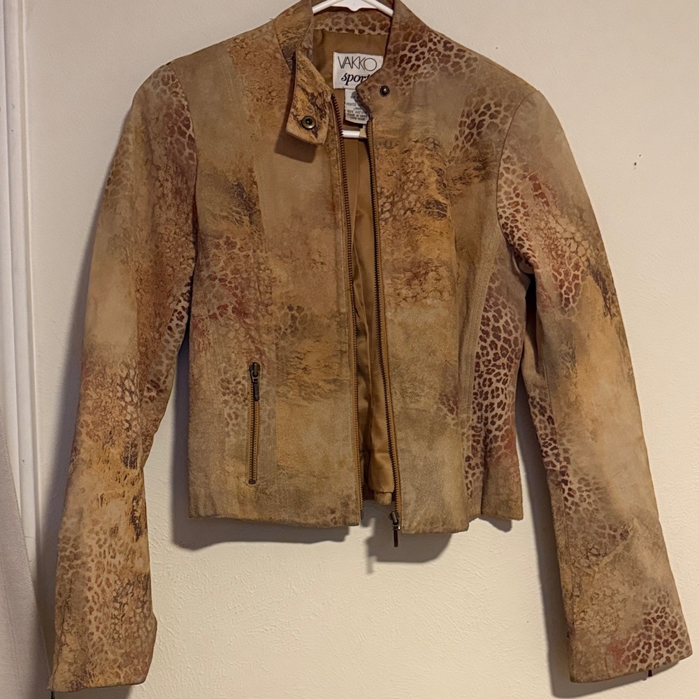 Women's Tan Leather Jacket